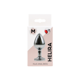 Plug bijou en aluminium bijou rouge Medium HELIRA 